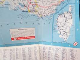 Esso France - Esso Standard Sa -road map / tiekartta