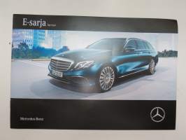 Mercedes-Benz E-sarja 2017 -myyntiesite / brochure