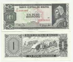 Bolivia I Peso Boliviano 1962  seteli