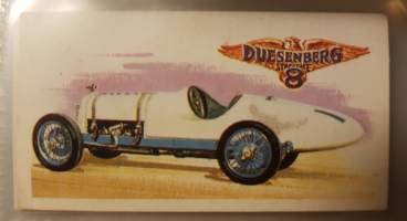 History of The Motor Car, Series of 50, No 16. 1921. Duesenberg Grand Prix. 3 litres. USA