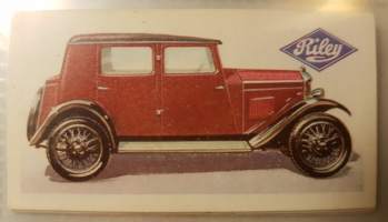 History of The Motor Car, Series of 50, No 28. 1927. Riley Nine Monaco Saloon, 1.1 litres. G.B.