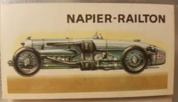History of The Motor Car, Series of 50, No 33. 1933. Napier-Railton Track car, 24 litres. G.B.