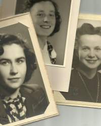 1940-luvun naisia - valokuva 3 kpl