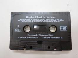 Russian Chant for Vespers - Novospassky Monastery Choir -C-kasetti / C-cassette