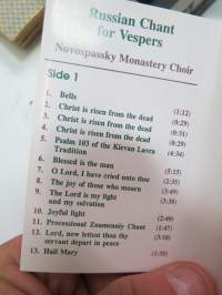 Russian Chant for Vespers - Novospassky Monastery Choir -C-kasetti / C-cassette