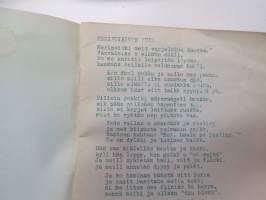 Näin laulaen meriä kulkee -laulukirja / song book