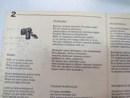 Uubiduu - Sointuja Suomen öihin -laulukirja / song book