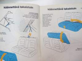 Citroën BX, BX14, BX16 -käyttöohjekirja / owner´s manual in finnish