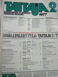 Taitaja 1977 nr 2 (sis. artikkeli Peruskorjaajan perustiedot)