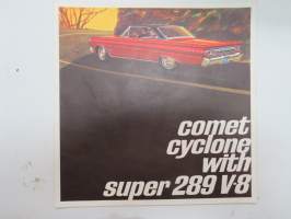 Mercury Comet - Cyclone with super 289 V-8 -myyntiesite / brochure