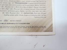 Mercury Comet - Cyclone with super 289 V-8 -myyntiesite / brochure