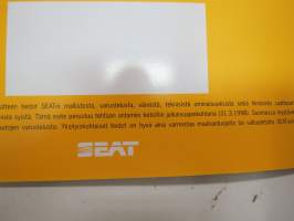 Seat Cordoba 1998 -myyntiesite / brochure