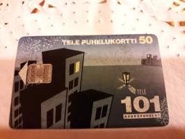 Telepuhelinkortti  D32. 1.1-94 alkaen soitat  ulkomaille edullisesti näppäilemällä eteen 101