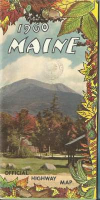 Maine Official Highway map 1960 - kartta