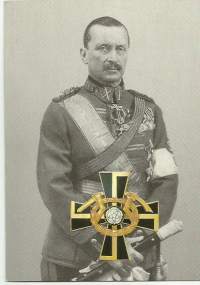 C.G.E. Mannerheim /Mannerheim risti kohopaino-  sotilaskortti, sotilaspostikortti postikortti