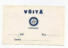 Äly valmiste Priima laatu vöitä -   tuote-etiketti