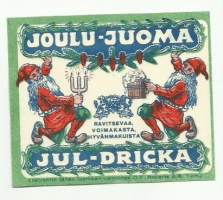 Joulu-Juoma  - juomaetiketti