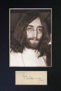 John Lennon, The Beatles, canvastaulu, koko 20 cm x 30 cm. Teen näitä vain 50 numeroitua kappaletta.