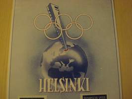 1952 Helsinki Olympialaiset maksikortti, molemmilla postimerkeillä, Saar, Saksa, hieno. Katso myös muut kohteeni, esim. useita Olympia-aihe kohteita.