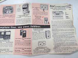 Eico electric testers etc. -brochure / myyntiesite englanniksi