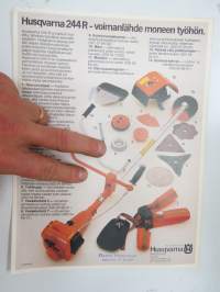 Husqvarna 244 R raivaussaha -myyntiesite / brochure