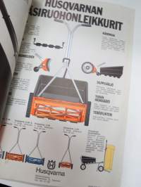 Husqvarna MK500-sarja, BS-sarja moottoriruohonleikkurit + käsiruohonleikkurit -myyntiesite / brochure in finnish