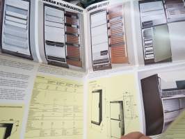 Husqvarna kotitalouskoneet 1983 -myyntiesite / brochure in finnish