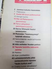Alibi 2000 nr 1, Jammun haastattelu, Pietarsaari pommimies, Tappajavanki Jamina, 15-vuotias sarjaraiskaaja riehui, 90-luvun poliisisurmat, Turun paistinpannusurma