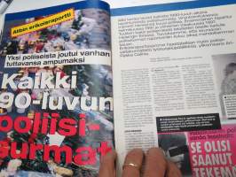 Alibi 2000 nr 1, Jammun haastattelu, Pietarsaari pommimies, Tappajavanki Jamina, 15-vuotias sarjaraiskaaja riehui, 90-luvun poliisisurmat, Turun paistinpannusurma