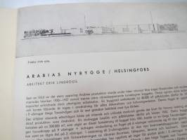Arabia - En keramisk storindustri -uuden tehtaan ja joidenkin taiteilijoiden sekä heidän töittensä esittely, erip. Arkkitehti 1946 nr 7-8 -lehdestä, ruotsinkielinen