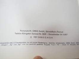 Seeger-Ringe, Truarc-Ringe, Sprengring, Stütz- und Passscheiben, Montagegeräte -kuvasto, tekniset ominaisuudet, mitat, käyttöohjeita ym., saksankielinen