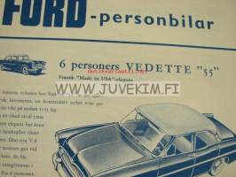 Ford - personbilar åm. 1955 -broschyr myyntiesite