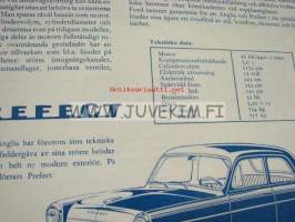 Ford - personbilar åm. 1955 -broschyr myyntiesite