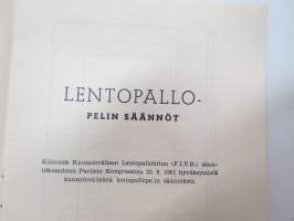 Lentopallo - pelin säännöt
