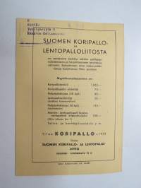 Koripallo 1953 nr 2 -lehti