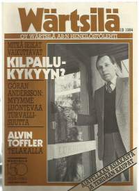 Wärtsilä Oy henkilöstölehti 1984 nr 1 B /Alvin Toffler telakalla, Wärtsilä 150 v