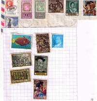 Espanjalaisia postimerkkejä 14 kpl.