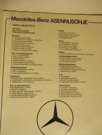 Mercedes-Benz - asennusohje