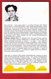 Keltaisiksi maalatut kivet, 1977. 2.p. Kirjoittajaseula N:o 7. Keltaisiksi maalatut kivet on eläväinen kuin nuori tyttö Nivalan puolesta. Tämä kirja maksaa palkan lu