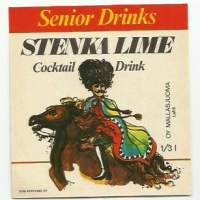 Stenka Lime Senior Drinks -   juomaetiketti