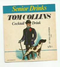 Tom Collins Senior Drinks -   juomaetiketti