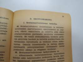 Sotaharjoitusohjesääntö (SotahO) 1957 + liite &quot;Ohjeita erotuomaritoimintaa varten -finnish army rules for military rehearsal operations etc.