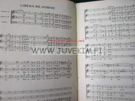 Requiem. Messa da Requiem. Painettu 1944. Turun NMKY:n mieskuoron ohjelmistoa 1897