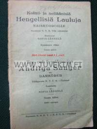 Lauluja muilta mailta. Miesäänisten laulukuntien ohjelmiston IV vihko 1940