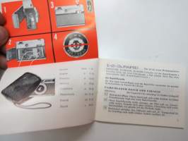 Agfa Isomat Rapid Type 2428 kamera / camera -multilingual instructions