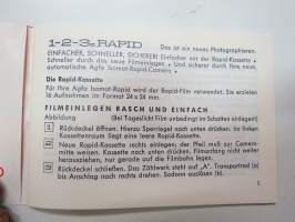 Agfa Isomat Rapid Type 2428 kamera / camera -multilingual instructions