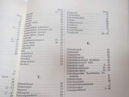 Oy Suomen urheiluaitta Ab - SUA - Päähinnasto 1926 - mukana saatekirje osoitettuna &quot;Nousiaisten Suojeluskunta, Nousiainen&quot;, luettelossa myös Suojeluskuntatarvikkeita