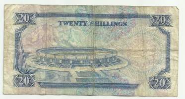 Kenia 20 Shillings 1989 seteli