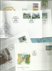 FDC - ensipäiväkuori  ensipäiväkortti  Suomi 1990-luku  n 13  kpl