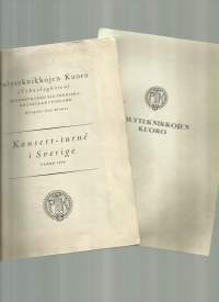 Polyteknikkojen kuoro Konsert - turne i Sverige 1948